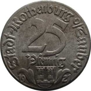 Münze / Notgeld, 25 Pfennig, 1921
