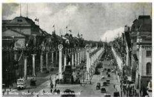 Unter den Linden im Festschmuck