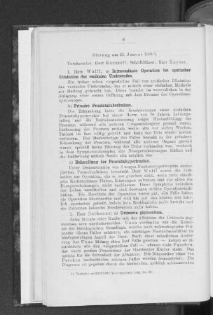 Sitzung am 26. Januar 1909.