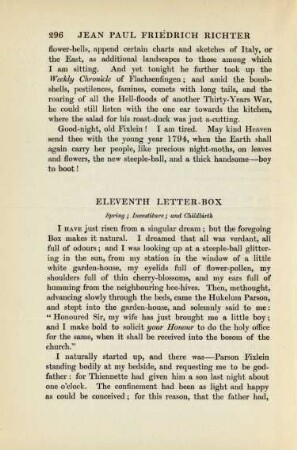 Eleventh letter-box: Spring ...
