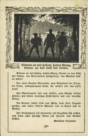 Stimmt an mit hellem, hohen Klang, [...]