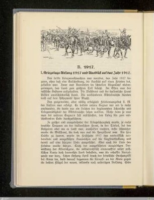 I. Kriegslage Anfang 1917 und Ausblick auf das Jahr 1917