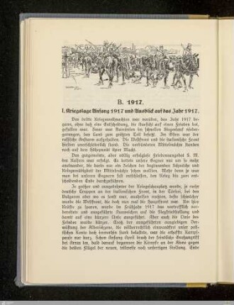 I. Kriegslage Anfang 1917 und Ausblick auf das Jahr 1917