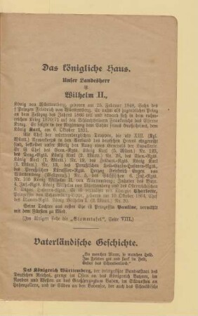 Vaterländische Geschichte
