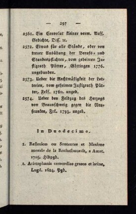 297-313, In Duodecimo.