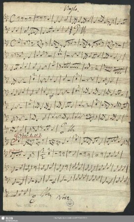Basso. [= b; Schreiber: Opitz]