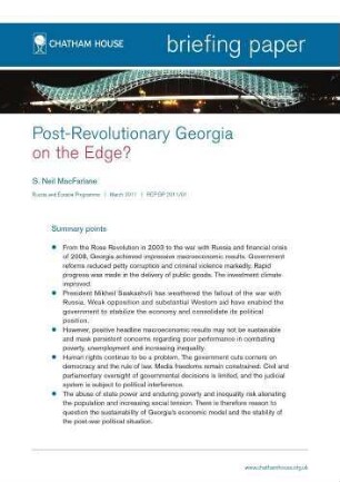 Post-revolutionary Georgia on the edge?