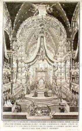 Trauergerüst für Sophie Charlotte von Preußen im Berliner Dom, 1705