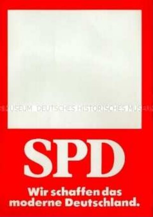Vordruck zur Ankündigung einer SPD-Veranstaltung