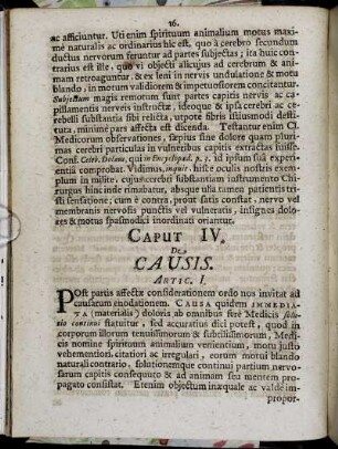 Caput IV. De Causis.