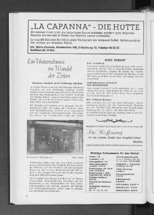 Ein Unternehmen im Wandel der Zeiten