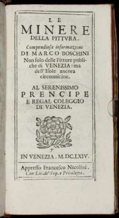 Le Minere Della Pittura