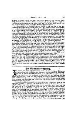 Zur Weihnachtsbescherung