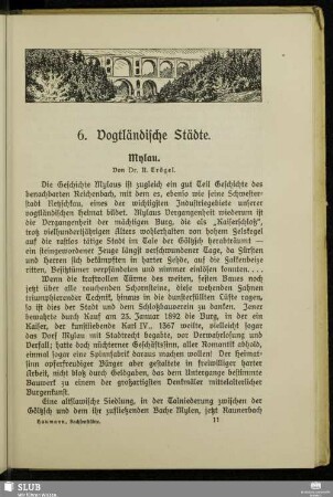 6. Vogtländische Städte