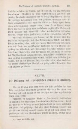 463-465 Die Besetzung des erzbischöflichen Stuhles in Freiburg