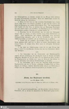 [S. Wasserversorgung. Gasbeleuchtung]