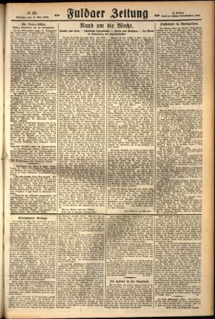 Zweite Ausgabe vom Sonntag, den 13. Mai 1928.