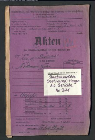 Aufruhr (Zugehörigkeit zur "Roten Armee" oder zur "Roten Garde") Angeklagter: Nockemann, Gustav Angeklagter: Nockemann, Gustav
