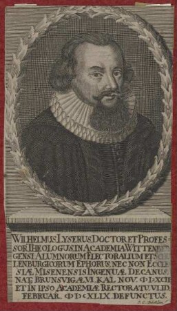 Bildnis des Wilhelmus Lyserus