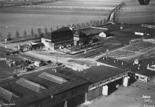 Flughafen Leipzig-Mockau : Blickrichtung Nordwesten