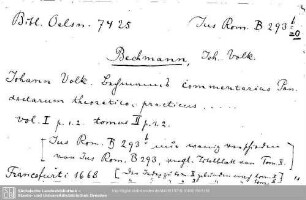 Jus Romanum B 0293.b