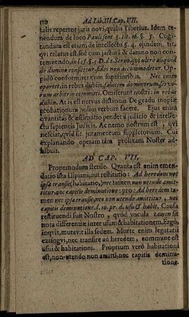 Ad Cap. VII. - XII.