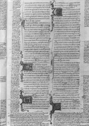 Johannes Andreas in Decretales / Joannis Andree glossa in Decretales — mehrere Initiale, Folio fol. 38 r