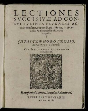 Lectiones Succisivae Ad Consuetudines Feudales