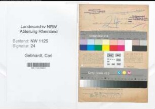 Entnazifizierung Carl Gebhardt , geb. 26.02.1893 (Verwaltungsangestellter)