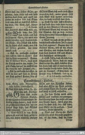 Nr. 468 ff. Catechismus-Lieder