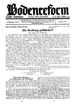 Die Siedlung gefährdet?