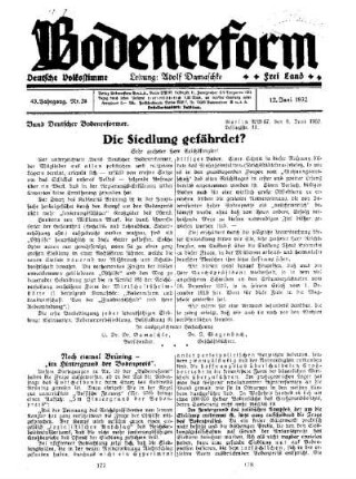 Die Siedlung gefährdet?
