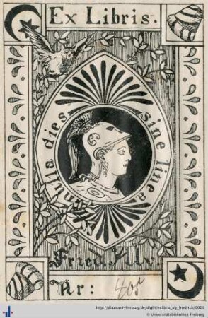 [Provenienz]: Aly, Friedrich