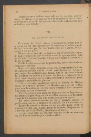 VII - La aparición del traidor