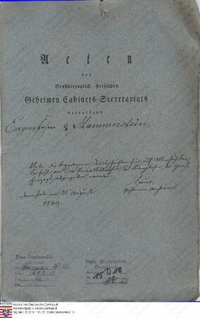 Hammerstein, Eugen Freiherr v., Redakteur und Schriftsteller in Hannover
