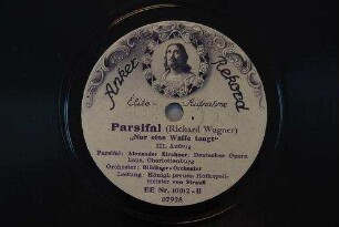 Parsifal : "Nur ein Waffe taugt"; III. Aufzug / (Richard Wagner)