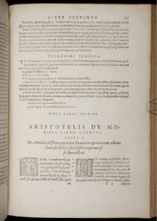 Aristotelis de Moribvs Liber octavvs