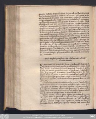 Apollo detesta la provisione, che gli viene raccordata per ritrovar danari.