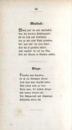 Klage.