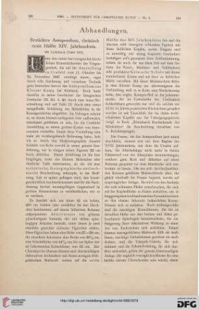 Besticktes Antependium, rheinisch, erste Hälfte XIV. Jahrhunderts