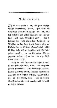 Mein vis à vis