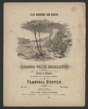 Grande valse brillante : pour le piano á deux ou á quatre mains ; op. 120