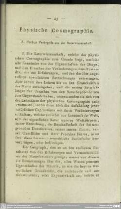 Physische Cosmographie