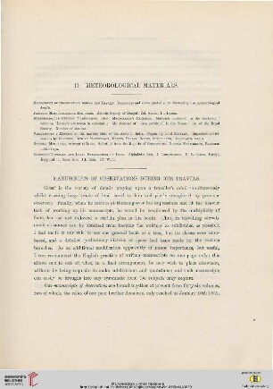 II. Meteorological Materials