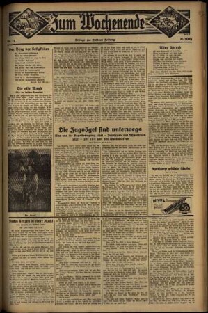 Zweite Ausgabe vom Sonntag, den 31. März 1935.