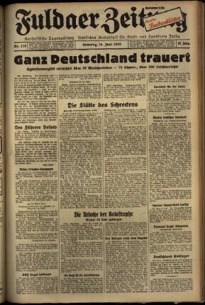 Ausgabe vom Samstag, den 15. Juni 1935.