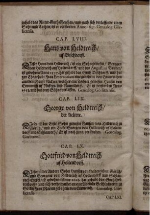 Cap. LVIII. Hans von Heldtreich/ uf Bischdorff