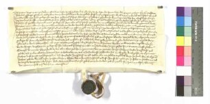 Richard, Bürger zu Öhringen (Orengew), Gefängnis; Siegel: Eberhard Lesch.
