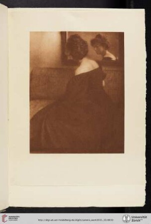 [Heinrich Kuehn, VII. Portrait—The Mirror, photogravure from the original print]
