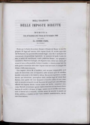 Dell' Esazione Delle Imposte Dirette